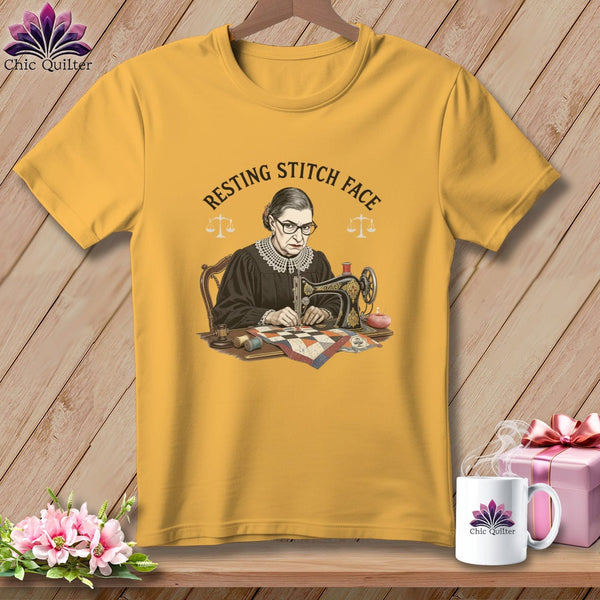 MyDesigns Physical Item S / Citrus Ruth Sewder Ginsburg - Resting Stitch Face ~ Premium Tee