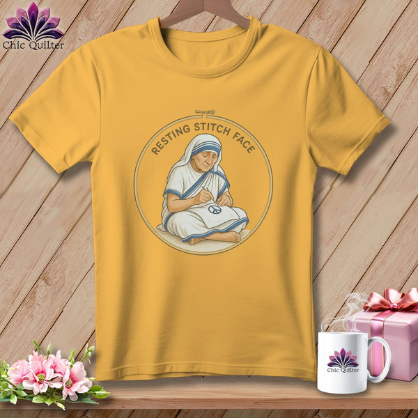 MyDesigns Physical Item S / Citrus Sister Seams-a-Lot - Resting Stitch Face ~ Premium Tee