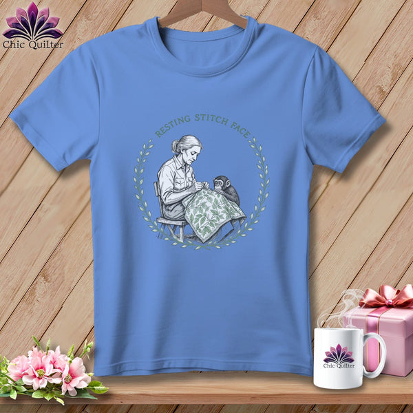 MyDesigns Physical Item S / Flo Blue Jane Good-stitch - Resting Stitch Face ~ Premium Tee