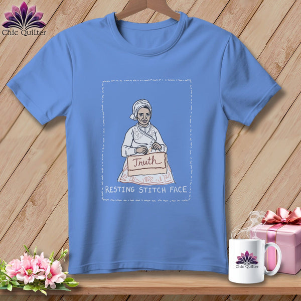 MyDesigns Physical Item S / Flo Blue Sewjourner Truth - Resting Stitch Face ~ Premium Tee