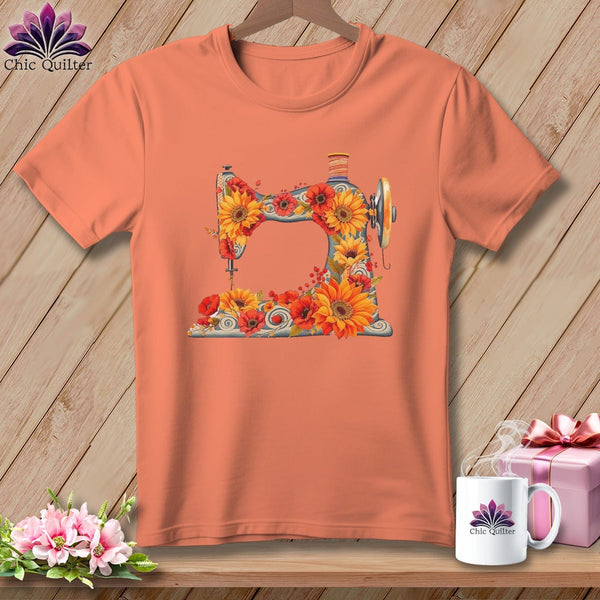 MyDesigns Physical Item S / Heather Sunset Bloomin Bobbin ~ Relaxed Fit Tee