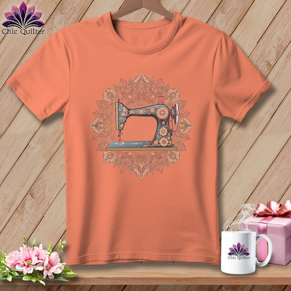 MyDesigns Physical Item S / Heather Sunset Boho Stitches ~ Relaxed Fit Tee