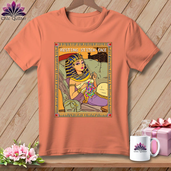 MyDesigns Physical Item S / Heather Sunset Cleo Patch Ra - Resting Stitch Face ~ Relaxed Fit Tee