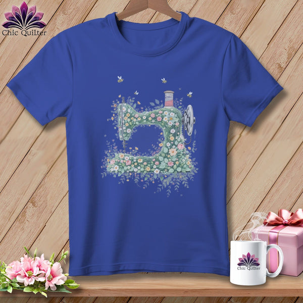 MyDesigns Physical Item S / Heather True Royal Garden Stitcher ~ Relaxed Fit Tee