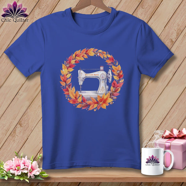 MyDesigns Physical Item S / Heather True Royal Harvest Quilter Whirl ~ Relaxed Fit Tee