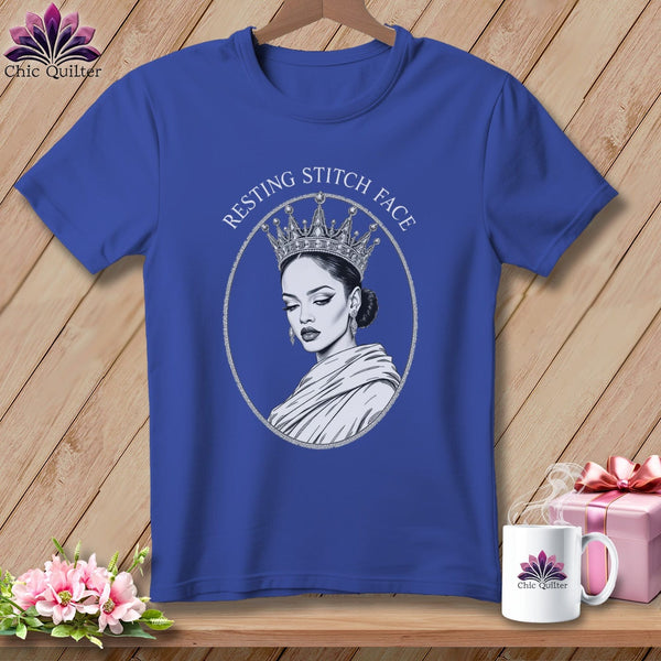 MyDesigns Physical Item S / Heather True Royal Ri-hem-na - Resting Stitch Face ~ Relaxed Fit Tee