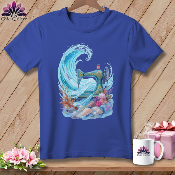 MyDesigns Physical Item S / Heather True Royal Seaside Stitcher ~ Relaxed Fit Tee