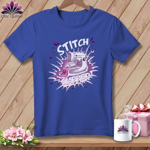 MyDesigns Physical Item S / Heather True Royal Stitch Slapped ~ Relaxed Fit Tee