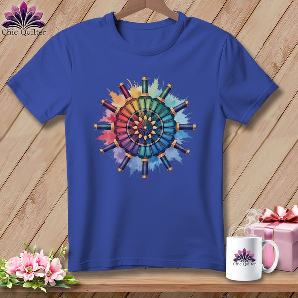 MyDesigns Physical Item S / Heather True Royal Thread Mandala ~ Relaxed Fit Tee