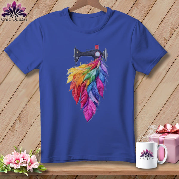 MyDesigns Physical Item S / Heather True Royal Threaded Wings ~ Relaxed Fit Tee