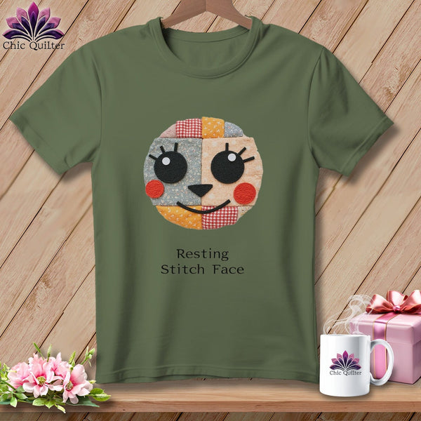 MyDesigns Physical Item S / Hemp Cheeky - Resting Stitch Face ~ Premium Tee