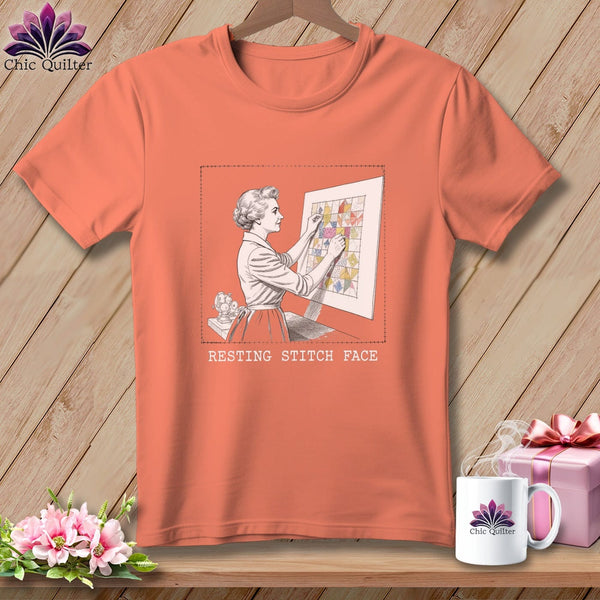 MyDesigns Physical Item S / Melon El-Seam--Nor Roosevelt - Resting Stitch Face ~ Premium Tee