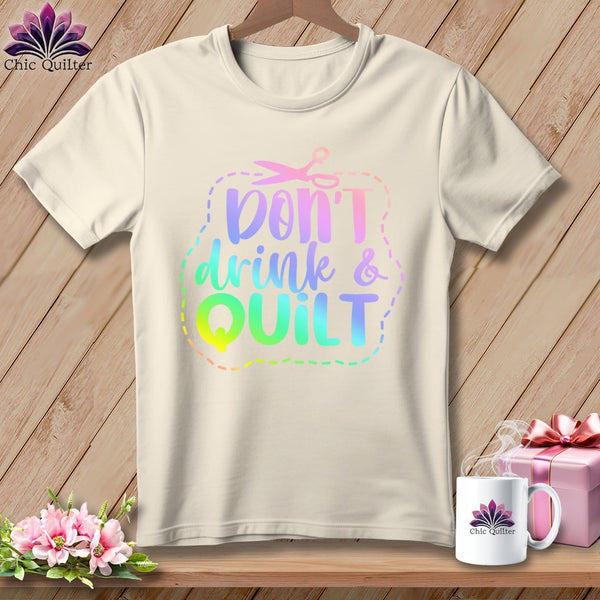 MyDesigns Physical Item S / Natural Don't Drink and Quilt ~ Relaxed Fit Tee