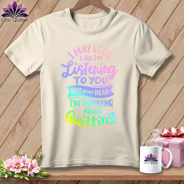 MyDesigns Physical Item S / Natural I May Look Like I'm LIstening ~ Relaxed Fit Tee