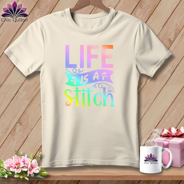 MyDesigns Physical Item S / Natural Life is a stitch ~ Relaxed Fit Tee