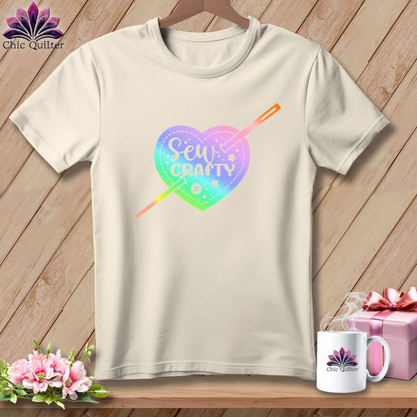 MyDesigns Physical Item S / Natural Sew Crafty ~ Relaxed Fit Tee