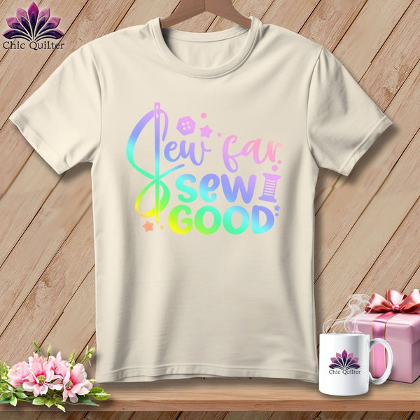 MyDesigns Physical Item S / Natural Sew Far Sew Good ~ Relaxed Fit Tee