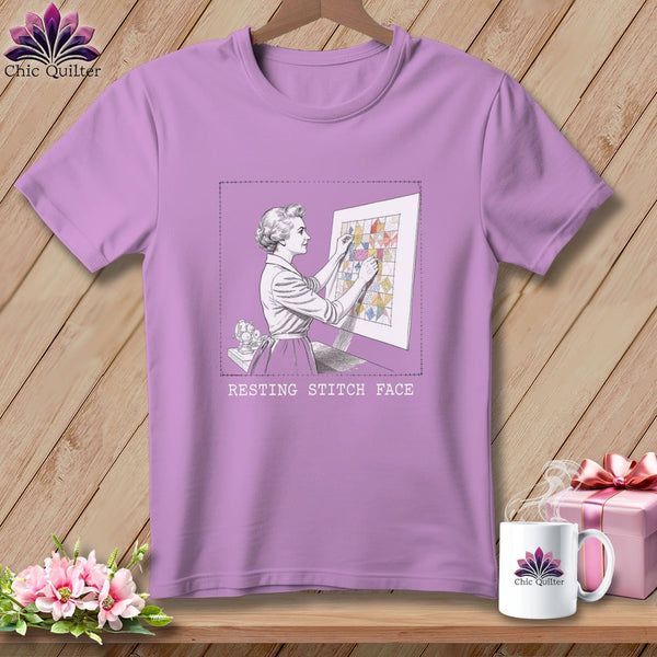 MyDesigns Physical Item S / Orchid El-Seam--Nor Roosevelt - Resting Stitch Face ~ Premium Tee