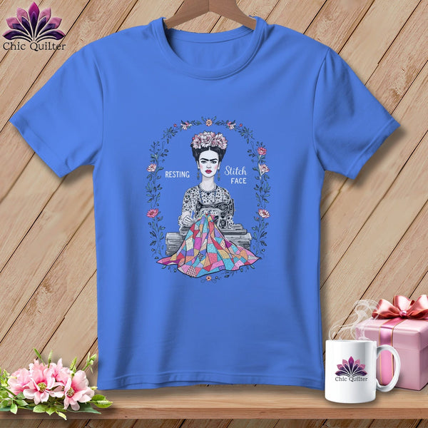 MyDesigns Physical Item S / Periwinkle Fray-da Kahio - Resting Stitch Face ~ Premium Tee