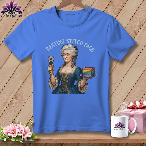 MyDesigns Physical Item S / Periwinkle Marie FabCakes-Nette - Resting Stitch Face ~ Premium Tee