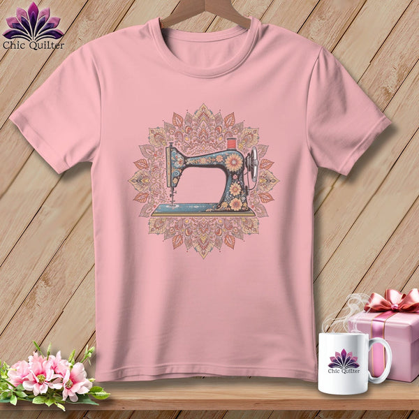 MyDesigns Physical Item S / Pink Boho Stitches ~ Relaxed Fit Tee