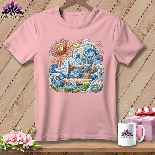MyDesigns Physical Item S / Pink Breezy Quilting ~ Relaxed Fit Tee