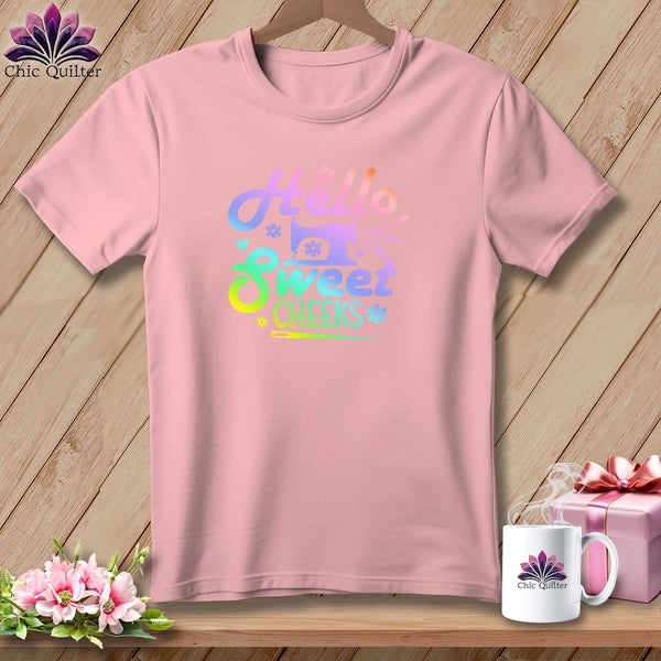 MyDesigns Physical Item S / Pink Hello Sweet Cheeks ~ Relaxed Fit Tee