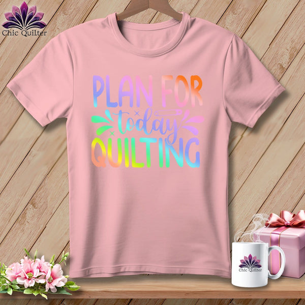 MyDesigns Physical Item S / Pink Plan for Today Quilting ~ Relaxed Fit Tee