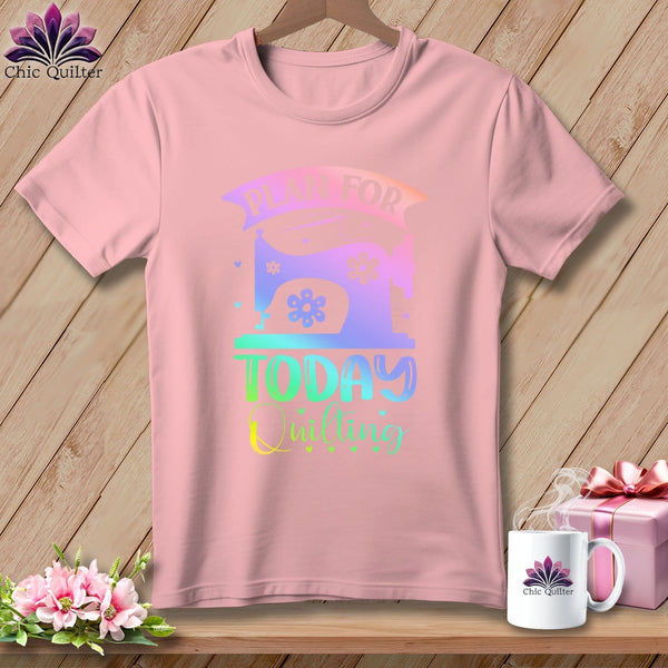 MyDesigns Physical Item S / Pink Plan For Today Quilting ~ Relaxed Fit Tee