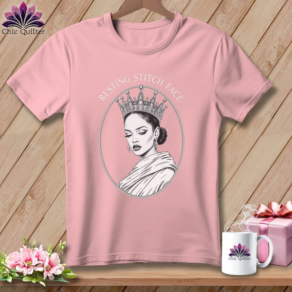 MyDesigns Physical Item S / Pink Ri-hem-na - Resting Stitch Face ~ Relaxed Fit Tee