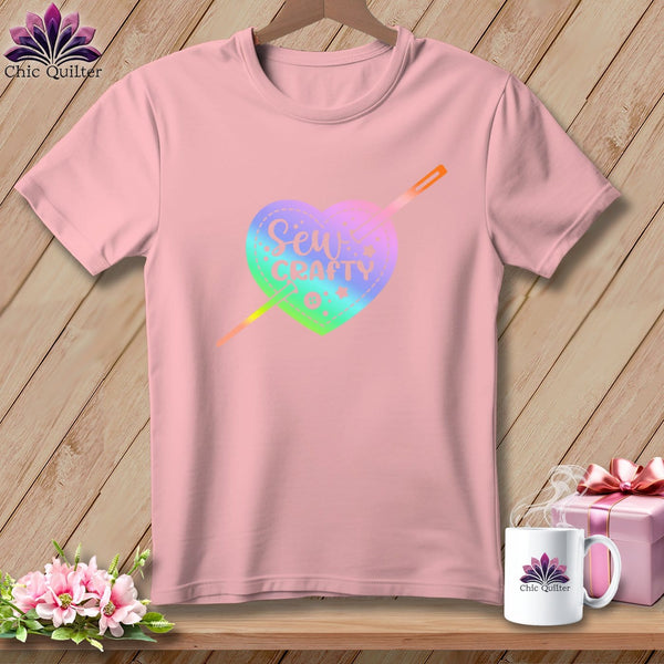 MyDesigns Physical Item S / Pink Sew Crafty ~ Relaxed Fit Tee
