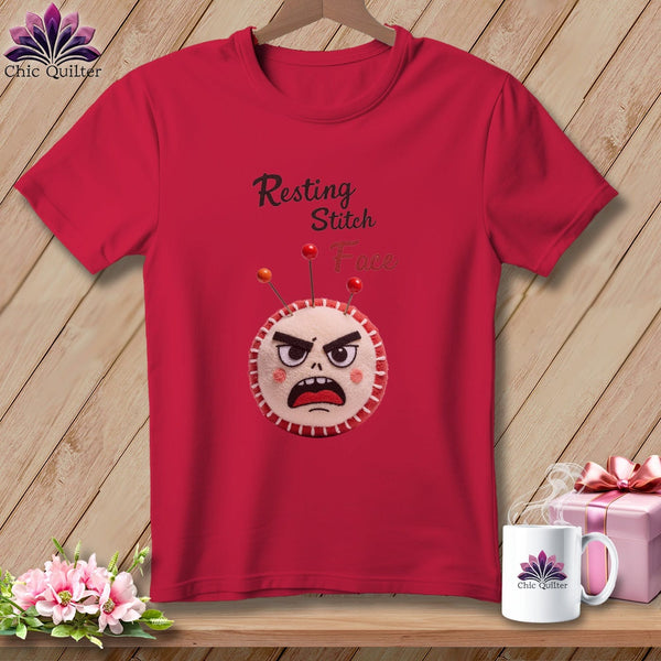 MyDesigns Physical Item S / Red Back Off Bucco - Resting Stitch Face ~ Premium Tee