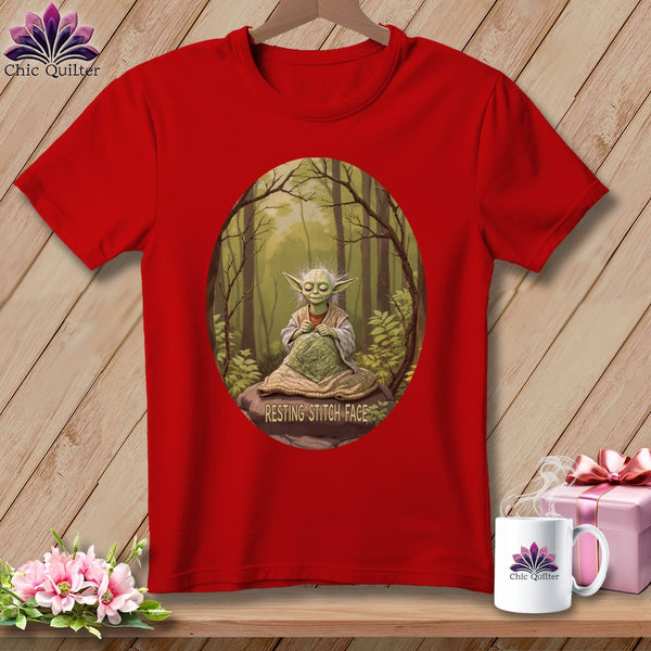 MyDesigns Physical Item S / Red Yo-Yo-Da - Resting Stitch Face ~ Relaxed Fit Tee