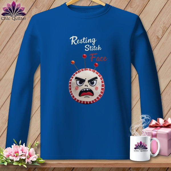 MyDesigns Physical Item S / Royal Back Off Bucco - Resting Stitch Face ~ Long Sleeve Tee