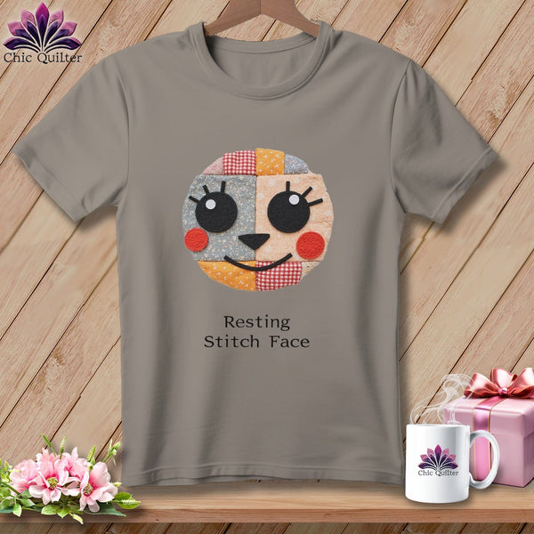 MyDesigns Physical Item S / Sandstone Cheeky - Resting Stitch Face ~ Premium Tee