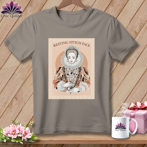 MyDesigns Physical Item S / Sandstone Queen Eliza Stitch - Resting Stitch Face ~ Premium Tee