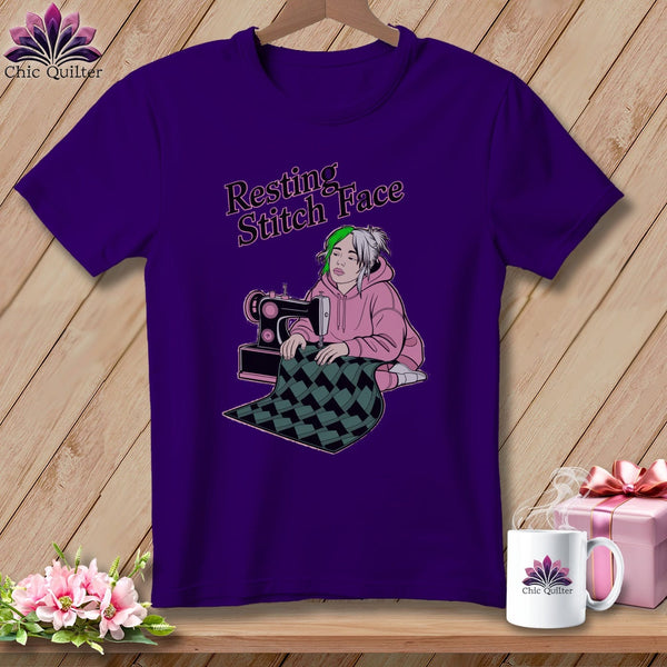 MyDesigns Physical Item S / Team Purple Bias Billie - Resting Stitch Face ~ Relaxed Fit Tee