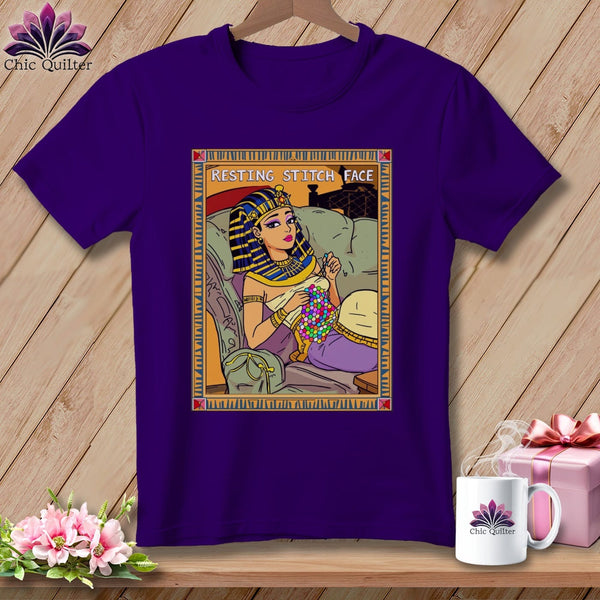 MyDesigns Physical Item S / Team Purple Cleo Patch Ra - Resting Stitch Face ~ Relaxed Fit Tee