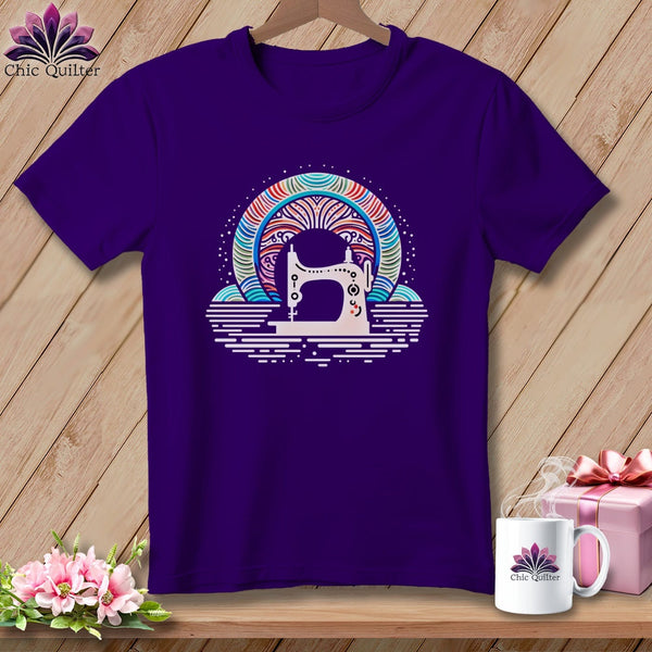 MyDesigns Physical Item S / Team Purple Feathered Stitches ~ Relaxed Fit Tee