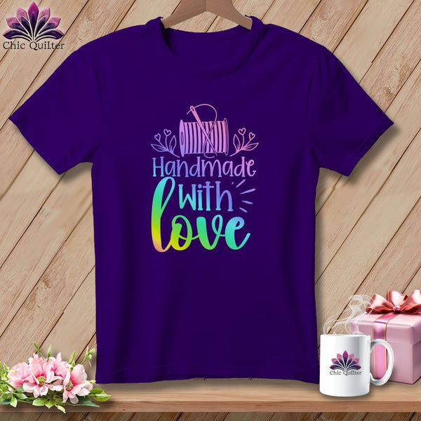 MyDesigns Physical Item S / Team Purple Handmade with Love ~ Relaxed Fit Tee