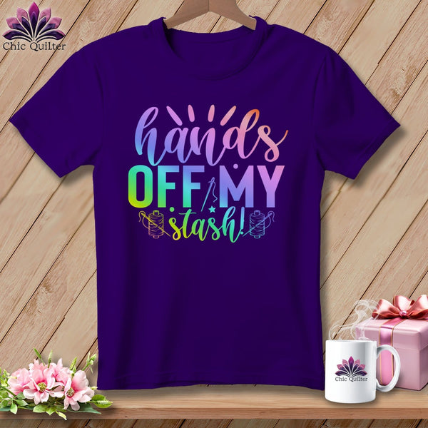 MyDesigns Physical Item S / Team Purple Hands Off My Stash ~ Relaxed Fit Tee