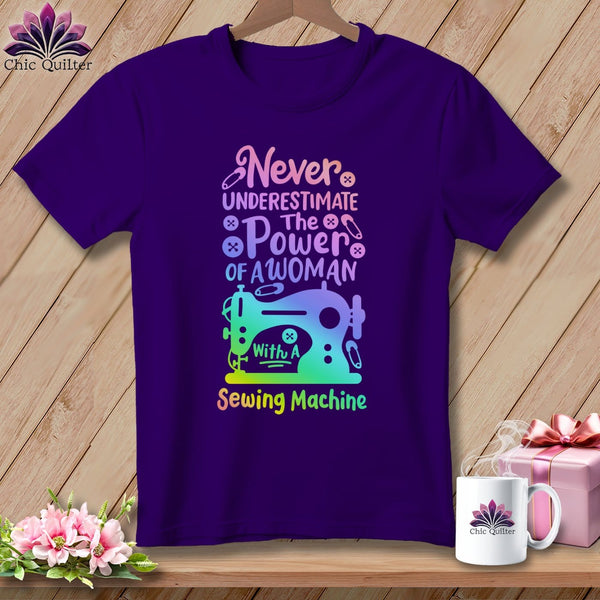 MyDesigns Physical Item S / Team Purple Never Underestimate the Power of a Woman ~ Relaxed Fit Tee