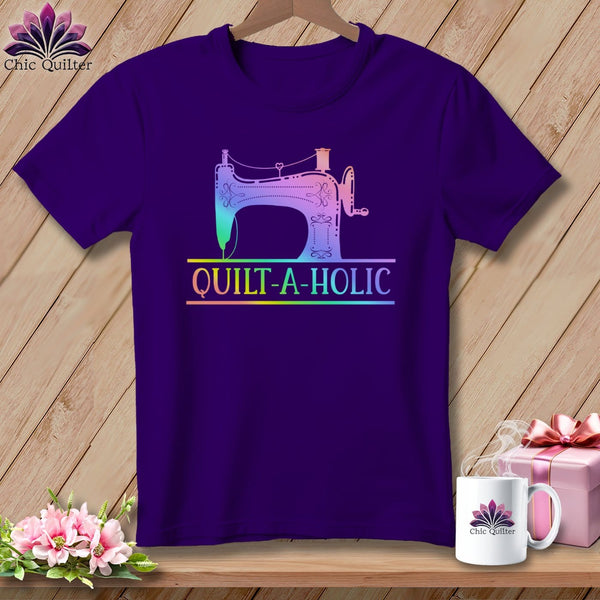 MyDesigns Physical Item S / Team Purple Quilt-a-Holic ~ Relaxed Fit Tee