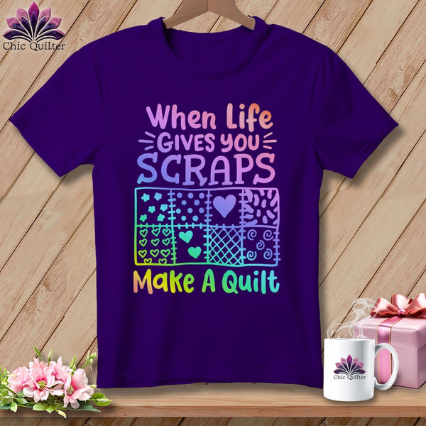 MyDesigns Physical Item S / Team Purple When Life Gives You Scraps ~ Relaxed Fit Tee