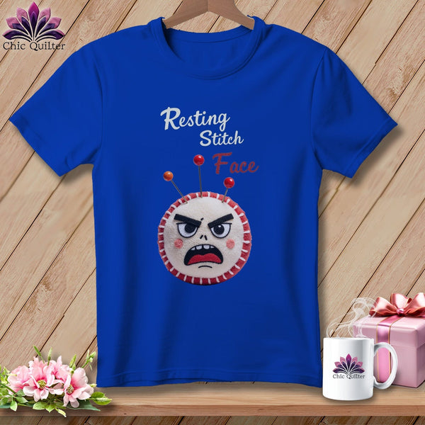 MyDesigns Physical Item S / True Royal Back Off Bucco - Resting Stitch Face ~ Relaxed Fit Tee