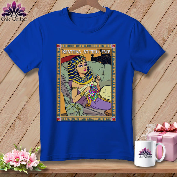 MyDesigns Physical Item S / True Royal Cleo Patch Ra - Resting Stitch Face ~ Relaxed Fit Tee