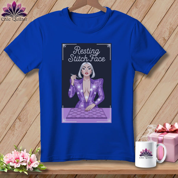 MyDesigns Physical Item S / True Royal Lacy Gagga - Resting Stitch Face ~ Relaxed Fit Tee