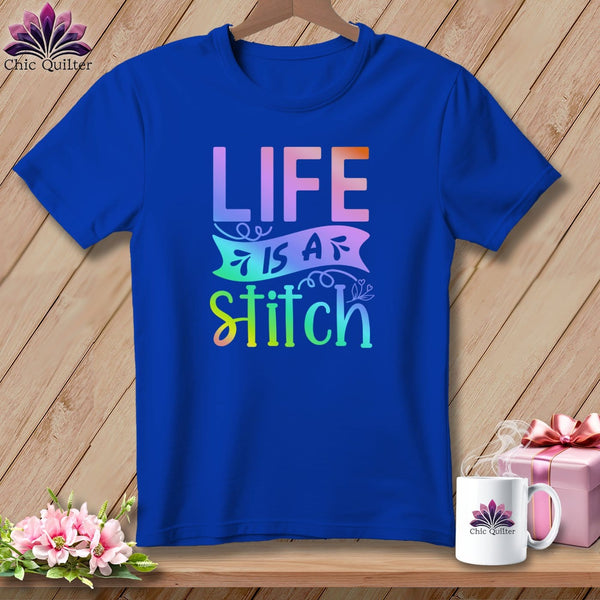 MyDesigns Physical Item S / True Royal Life is a stitch ~ Relaxed Fit Tee