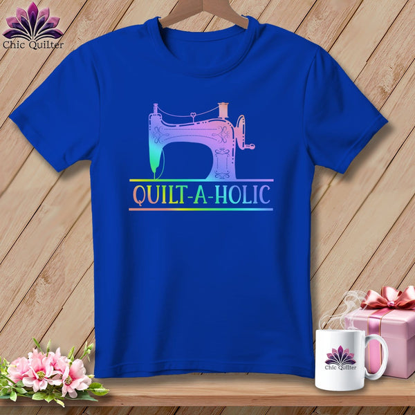 MyDesigns Physical Item S / True Royal Quilt-a-Holic ~ Relaxed Fit Tee