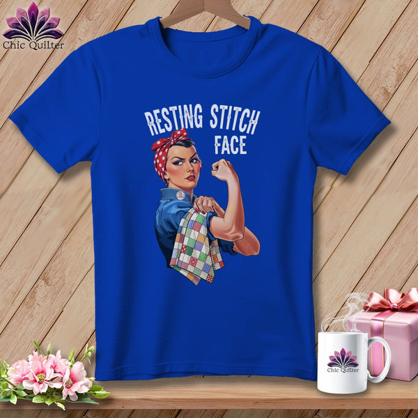 MyDesigns Physical Item S / True Royal Rosie the Binder - Resting Stitch Face ~ Relaxed Fit Tee